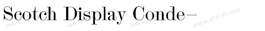 Scotch Display Conde字体转换